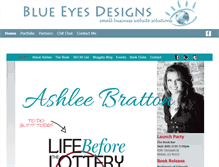 Tablet Screenshot of blueeyesdesigns.com